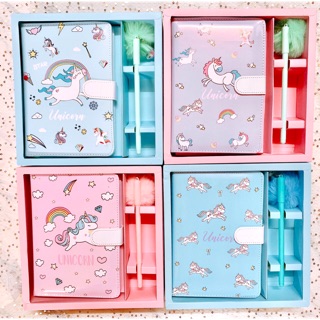 Combo sổ weekly planner + bút cục bông cute