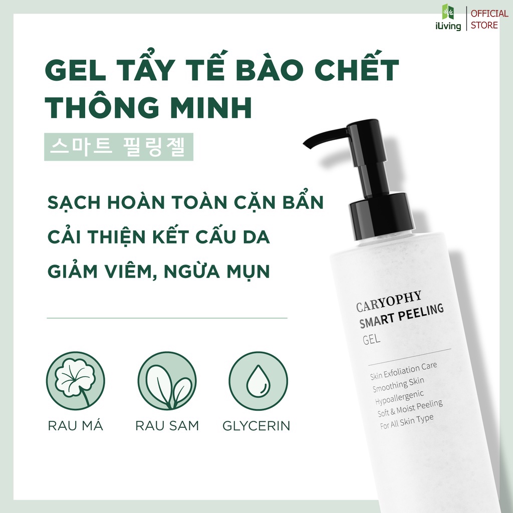 Gel tẩy tế bào chết mặt ngăn ngừa mụn Caryophy Smart Peeling Gel 250ml ILIVING-CARGTTBC250