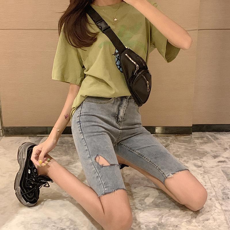 Quần Short Denim Nữ Có Túi