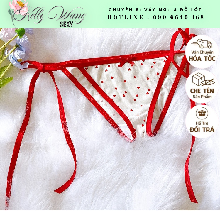 Quần lót cột dây - fuckme- kissme - Thế giới Chip cột dây cosplay nhiều màuKELLYWANG