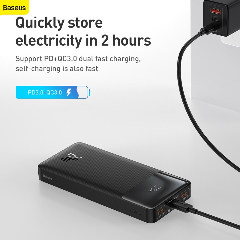 Pin sạc dự phòng Baseus 30000mah 20w thích hợp cho IOS Xiaomi