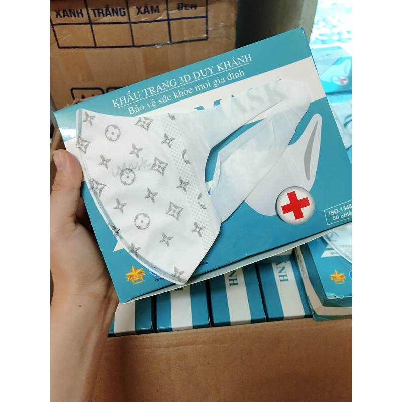 (Hàng chuẩn) Hộp 50c khẩu trang 3D | BigBuy360 - bigbuy360.vn