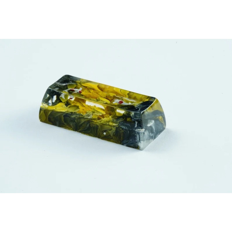 Nút bàn phím cơ Koi đen/vàng.Keycap resin.Keycap Arstian