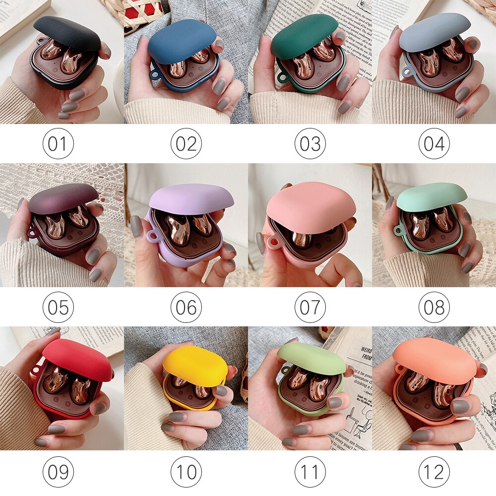 Vỏ Bảo Vệ Hộp Sạc Tai Nghe Samsung Galaxy Buds Live / Buds 2 / Buds Pro / Buds 2 Pro Màu Kẹo Ngọt Xinh Xắn