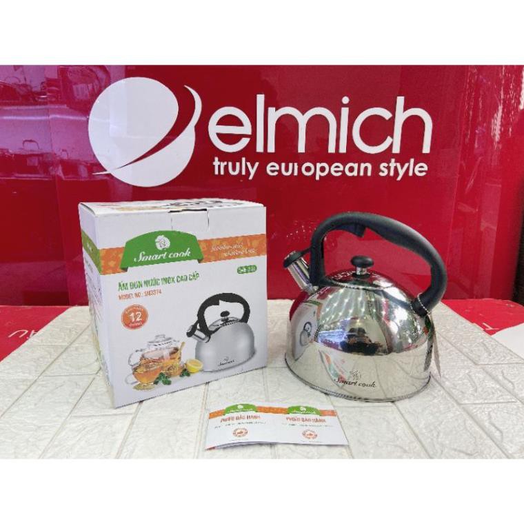 Ấm đun nước inox Smartcook SM3374 2.5L - Dung tích lớn, thiết kế hiện đại