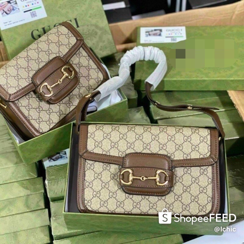 [Full box kèm video] Túi xách nữ quảng châu GG Hồ Ngọc đeo chéo kẹp nách