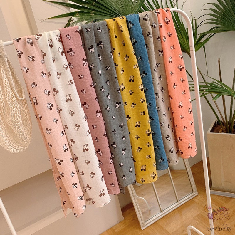 Set 3 khăn choàng cổ hoạ tiết hoạt hình cho bé