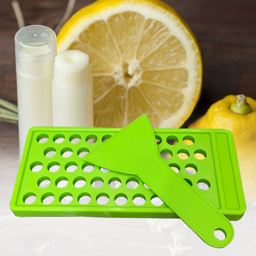 Khay Làm Son Dưỡng Môi Nhanh Chóng Và Dễ Sử Dụng &amp; Set 50 Hộp Đựng Son Dưỡng Môi Tiện Dụng