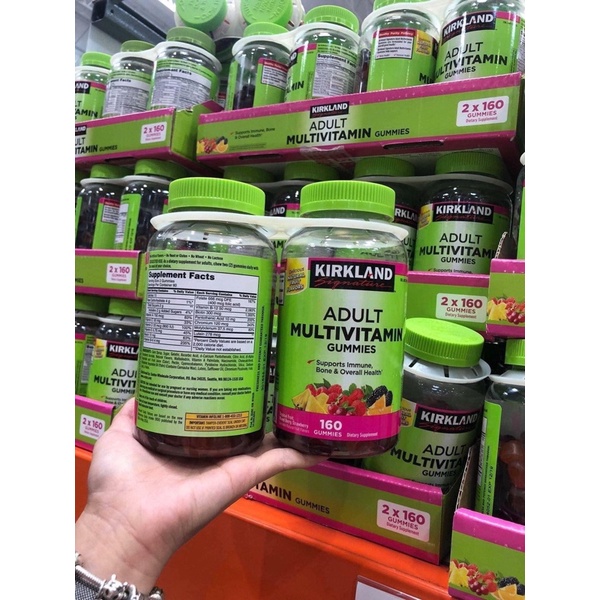🍀 Kẹo dẻo ADULT MULTIVITAMIN GUMMIES Kirkland Signature của Mỹ