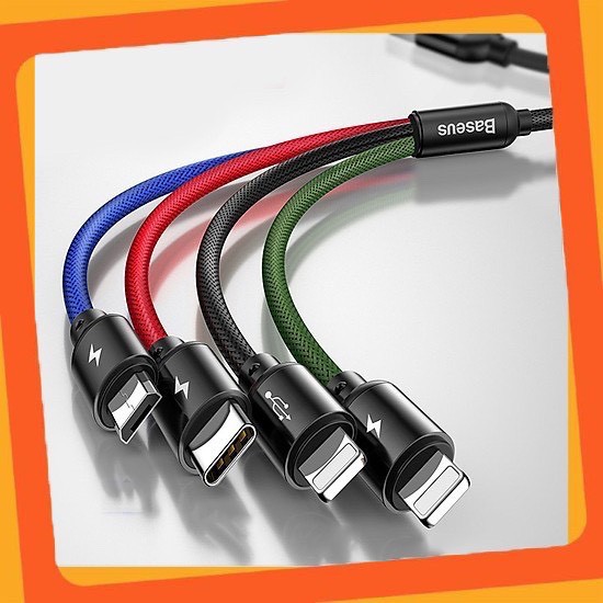 Cáp sạc 4 đầu 4in1 3,5A Baseus Fast 4-in-1 Cable
