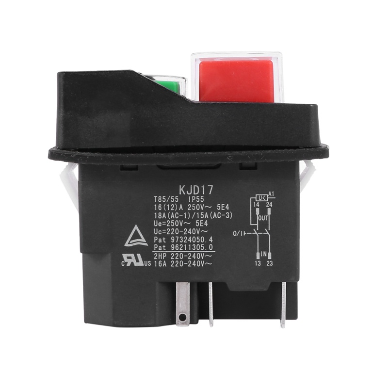 Công Tắc Khởi Động Điện Từ Tính Chống Thấm Nước 5 Pins Kjd17 220-240v