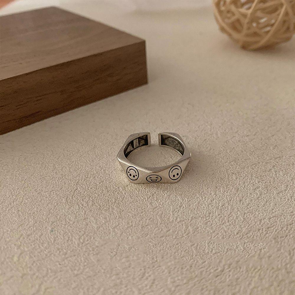 Nhẫn Đồng Hình Gấu Mặt Cười Dễ Thương Sáng Tạo Cho Nữ