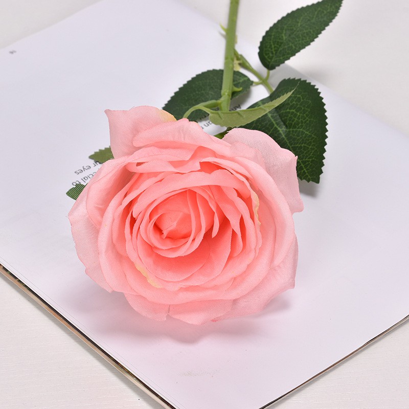 Hoa Hồng Giả Nhân Tạo Bông To Giống Thật 99% - Chọn Màu