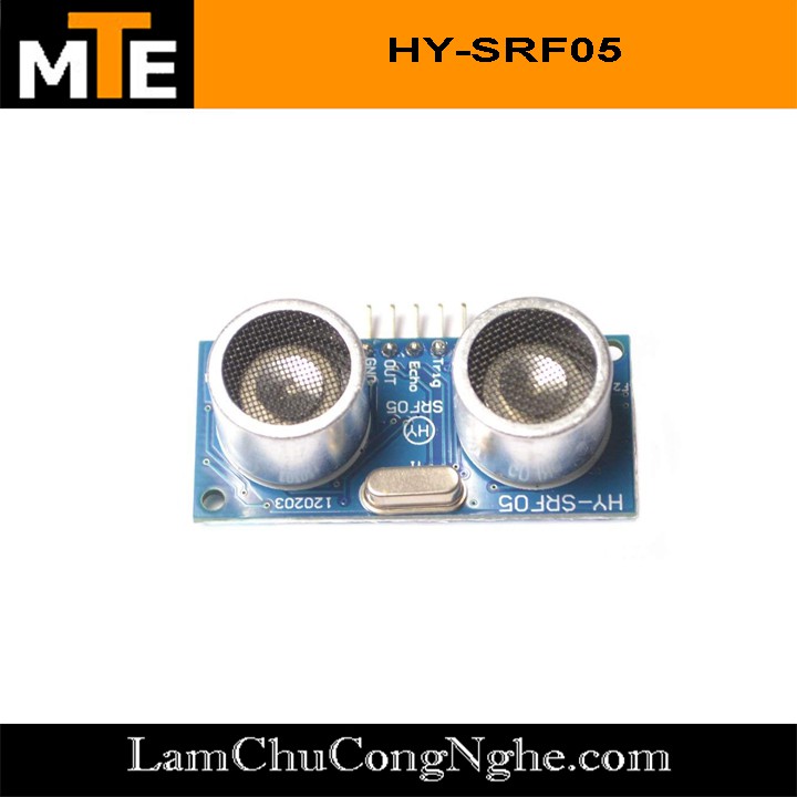 Mạch cảm biến đo khoảng cách dùng sóng siêu âm HC SRF05 - Module arduino
