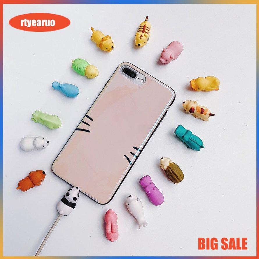 Phụ kiện bảo vệ đầu dây cáp thiết kế kiểu động vật đáng yêu