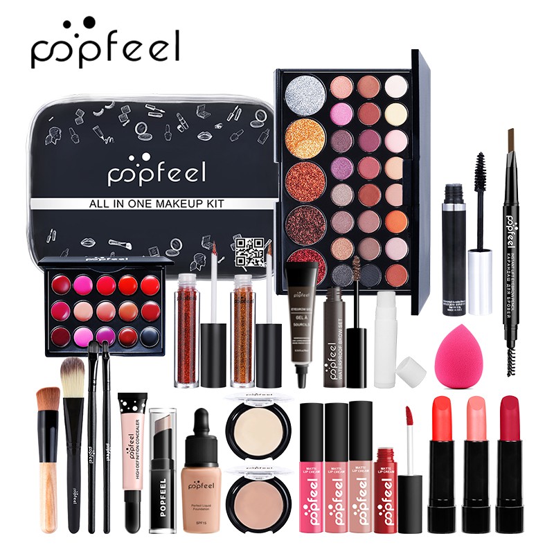[Hàng mới về] Bộ mỹ phẩm trang điểm POPFEEL KIT004 tất cả trong một (26 món) | BigBuy360 - bigbuy360.vn