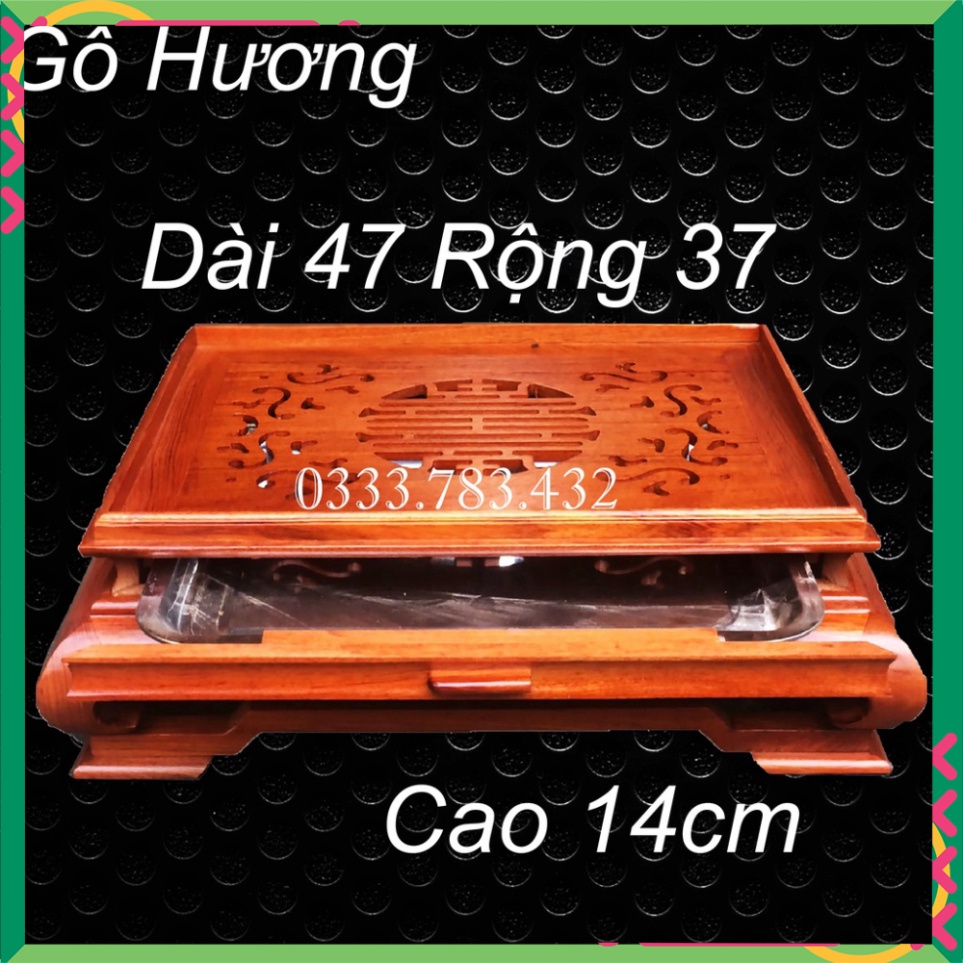 KHAY TRÀ ẤM CHÉN PHÒNG KHÁCH ĐỂ BÀN GỖ HƯƠNG CÓ KHAY INOX