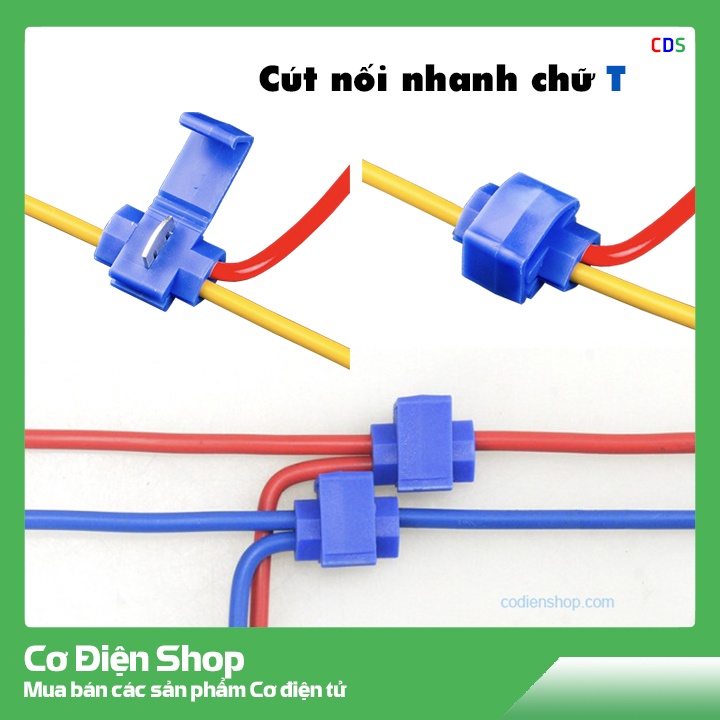 Cút nối dây điện nhanh chữ T 0.75 - 2.5 mm2 - Nhựa PP cao cấp, cách điện, cách nhiệt cực tốt