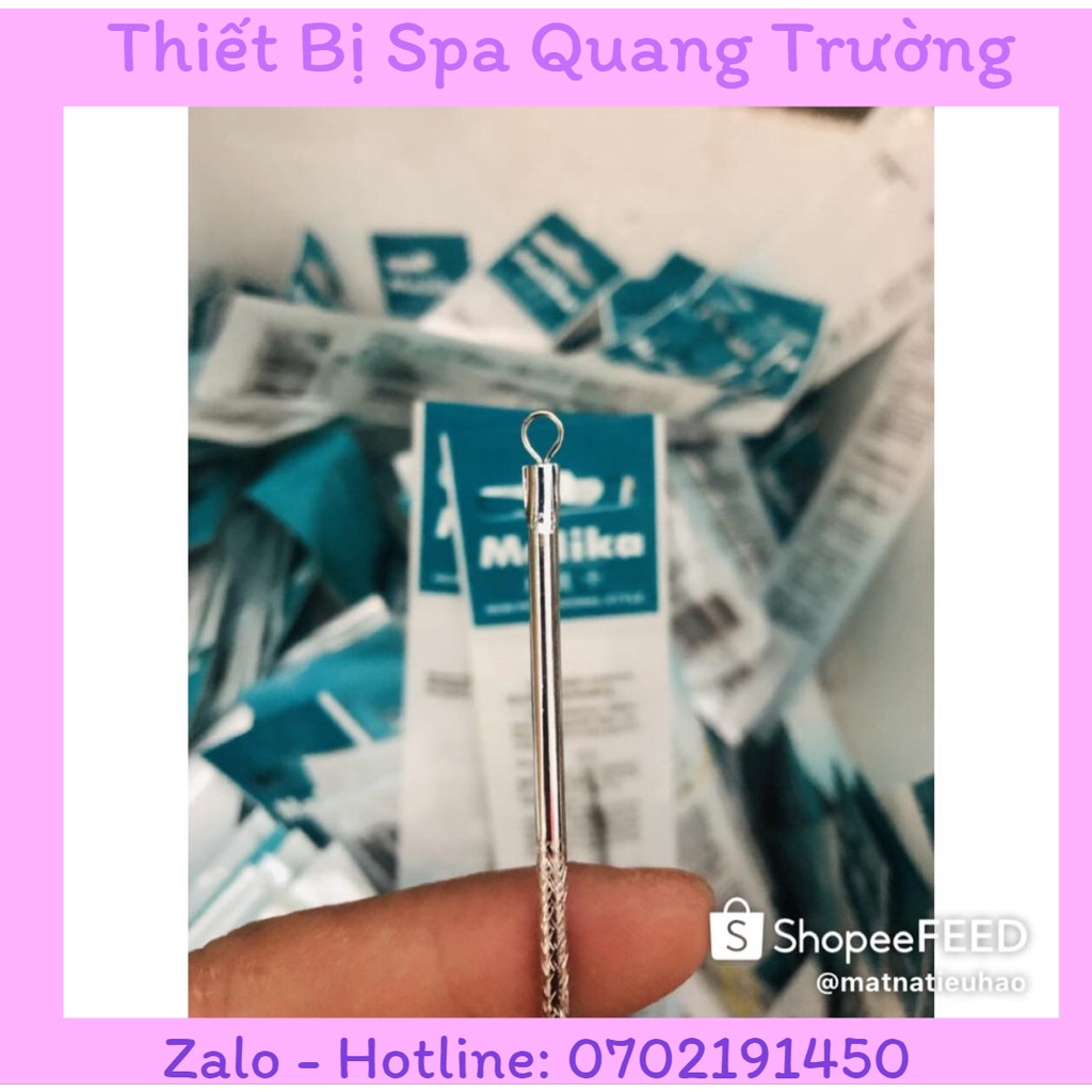 Que Lấy Mụn 2 Đầu MALIKA Loại 1 (Cây Lấy Mụn, Dụng Cụ Nặng Mụn Spa) - Thiết Bị Spa Quang Trường