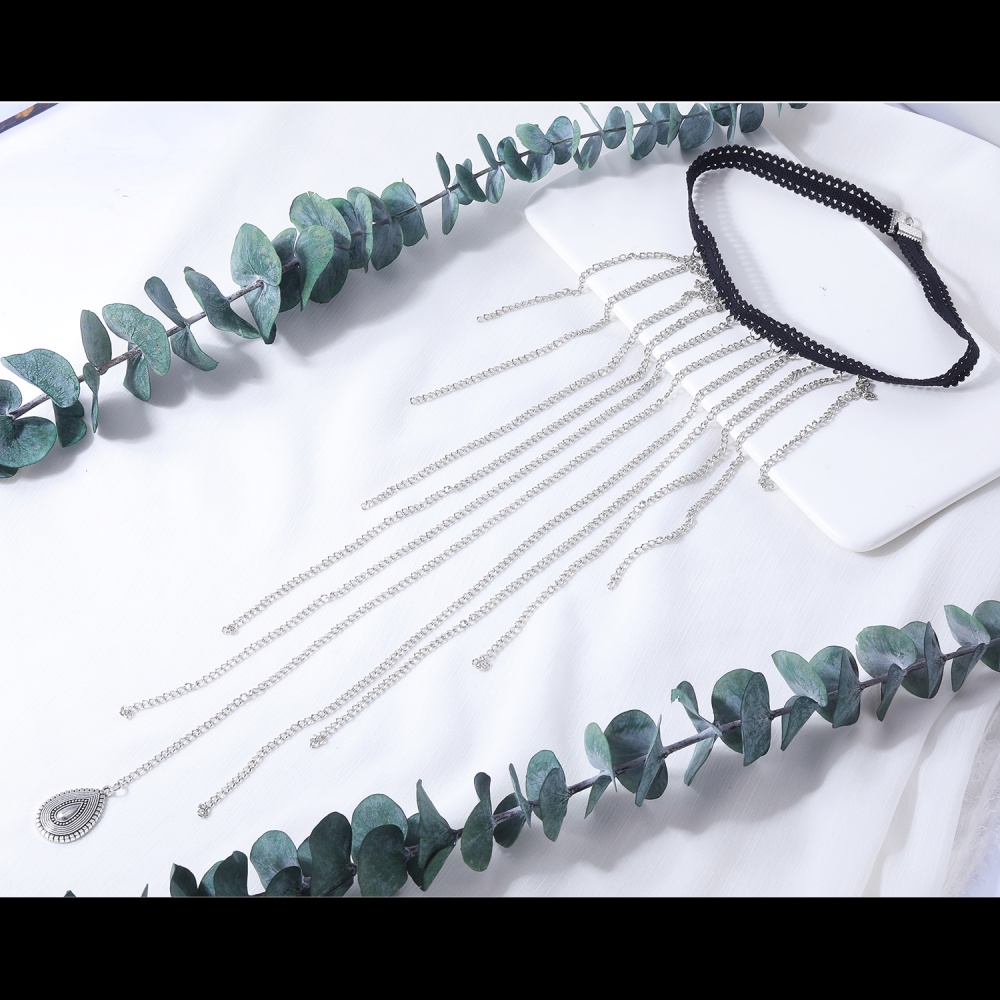 1 Dây Đeo Đùi Tua Rua Dài Đính Đá Sáng Bóng Phong Cách Bohemian Quyến Rũ Cho Nữ