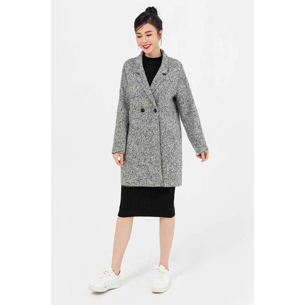 Áo choàng dạ suông túi cơi LAMER L65W20T034 (Nhiều màu)