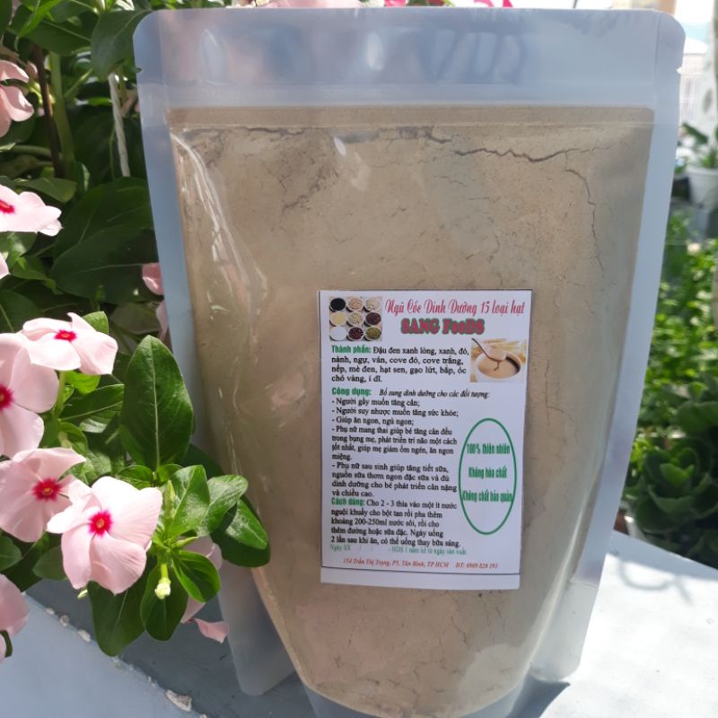 Bột Ngũ Cốc Dinh Dưỡng 15 hạt Không đậu nành 500gr