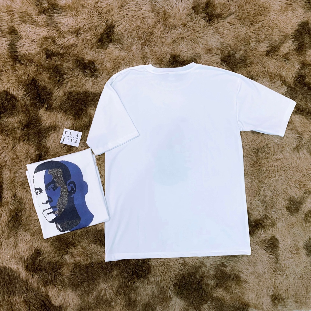 Áo thun Unisex tay lỡ form rộng in hình khuôn mặt, áo phông Unisex nam nữ vải cotton cao cấp thoát mát JTeeMan - JT18