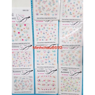 Bộ 2 tấm Sticker dán móng tay siêu kute cho bé