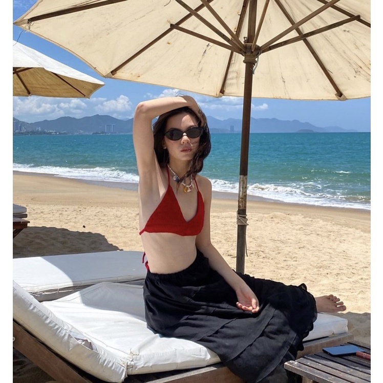 TRACY BIKINI ~ áo len móc yếm bikini xinh xắn cân mọi outfits