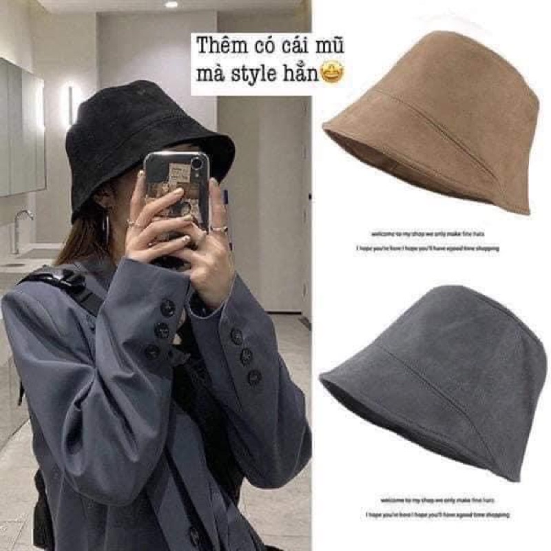 Mũ bocket trơn