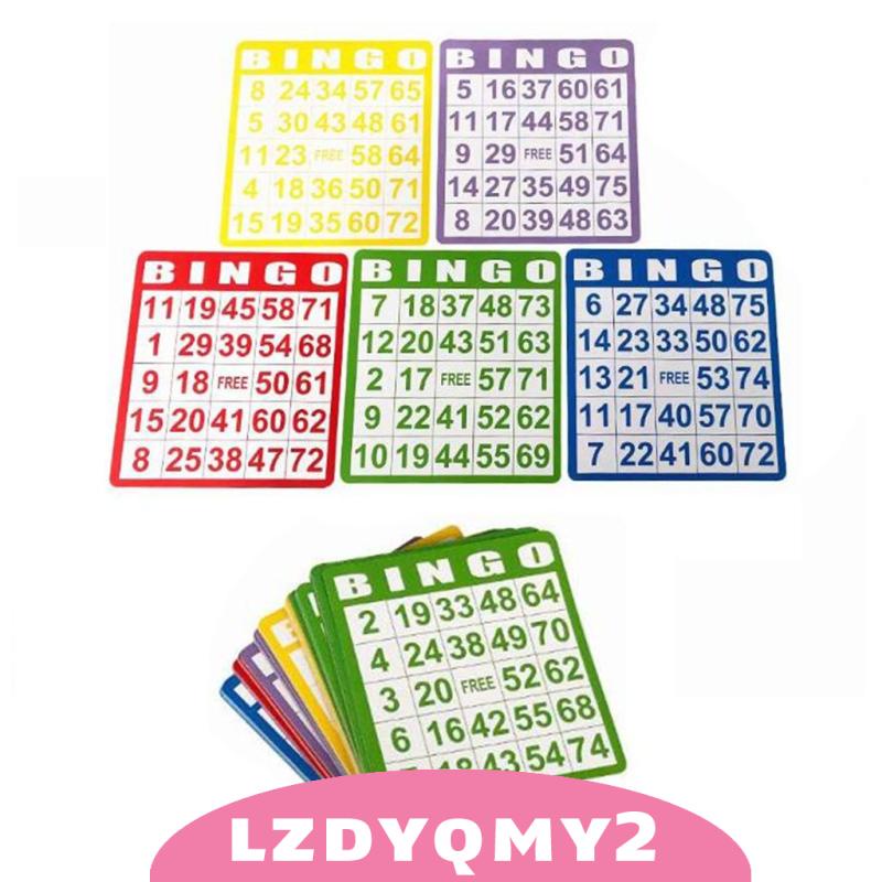 Bộ 100 Thẻ Bài Trò Chơi Bingo Vui Nhộn