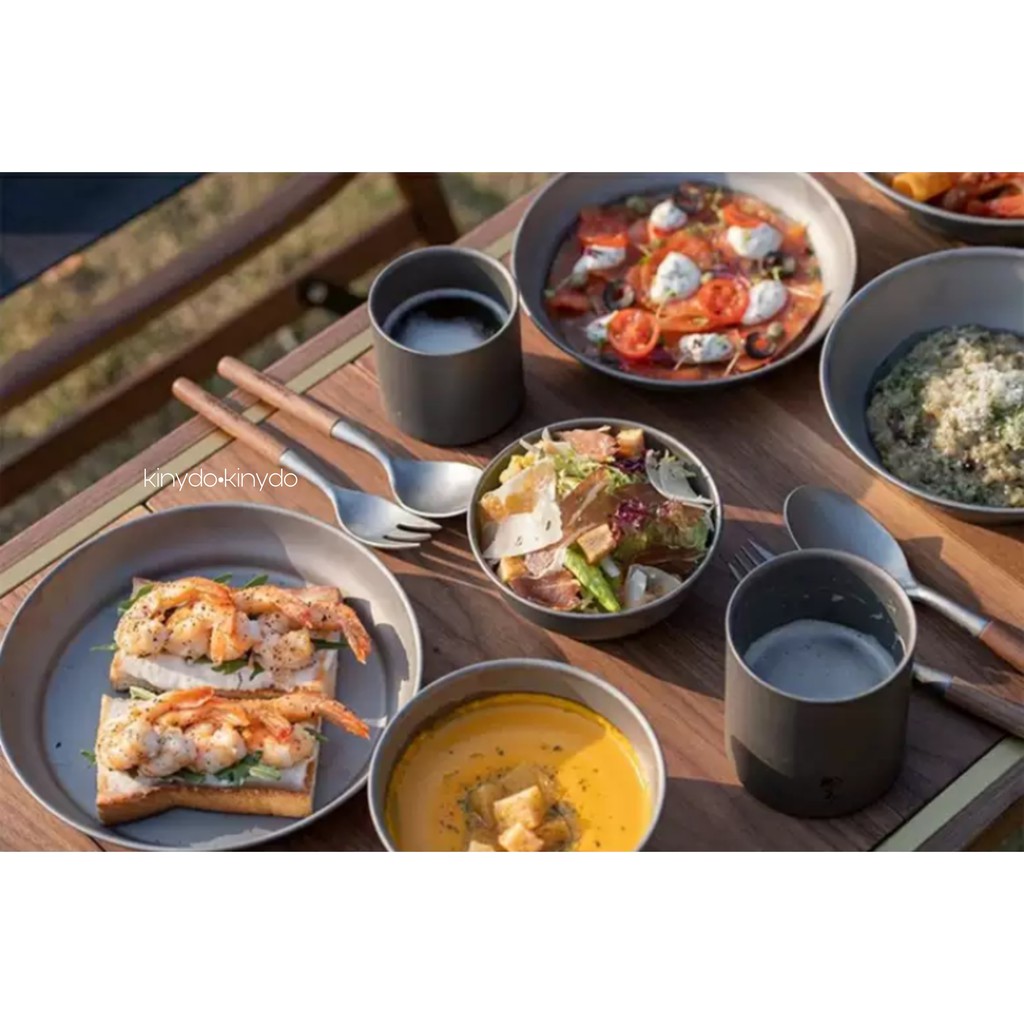 THÌA DĨA DAO DÃ NGOẠI CÓ TÚI ĐỰNG CẮM TRẠI DÃ NGOẠI DU LỊCH BENTO CƠM TRƯA GLAMPING NATUREHIKE NH20CJ014