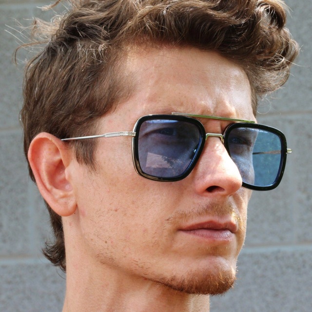 Mắt kính mát nam nữ kính râm FULLBOX HÃNG POSHOP IRON MAN EDITH gọng kim loại cao cấp chống chói tia UV thời trang | BigBuy360 - bigbuy360.vn