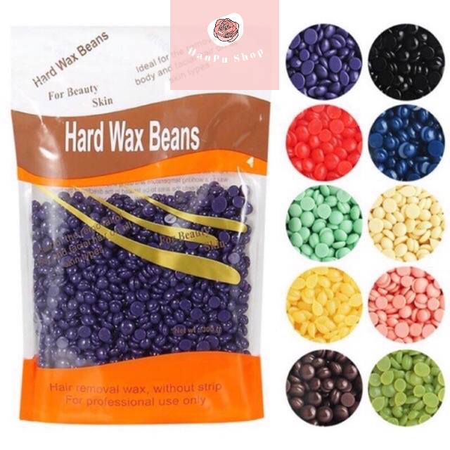 Sáp Wax Lông Bean, Sáp Wax Lông Nóng, Sáp Wax Lông Hạt Nấu 100G/Bịch, Hard Wax Beans Siêu Rẻ