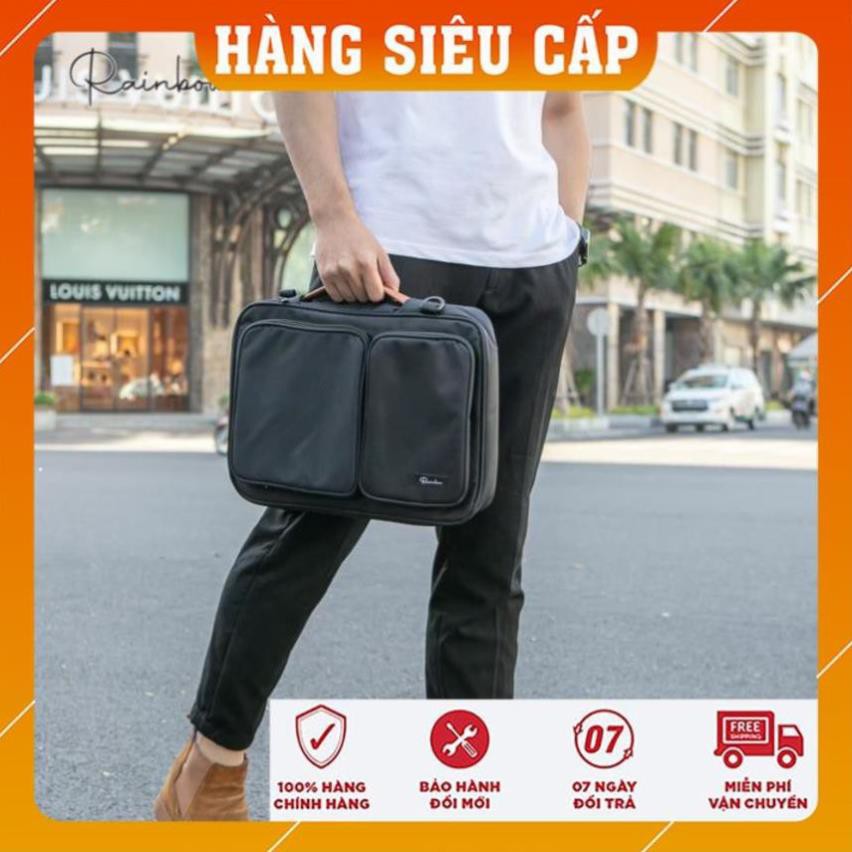 Túi laptop, túi chống sốc laptop macbook chính hãng Rainbow BG001 chất liệu canvas chống nước, lót mút bảo vệ máy tối đa | BigBuy360 - bigbuy360.vn