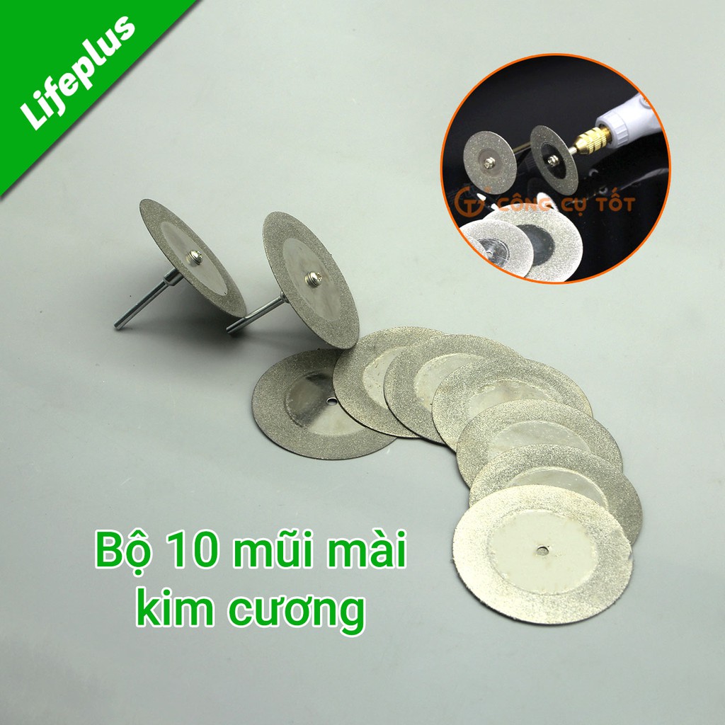 Bộ 10 lưỡi mài kim cương mini