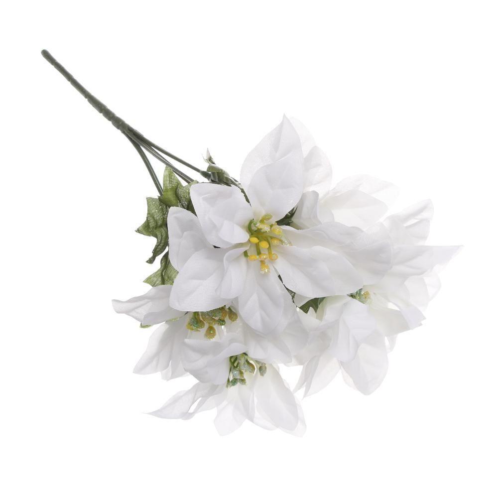 Bộ 7 Đầu Hoa Cúc Nhân Tạo Dùng Trang Trí Tiệc Cưới / Giáng Sinh