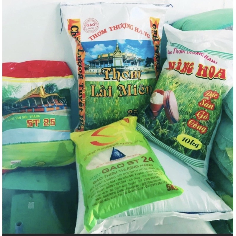 Gạo thơm lài miên 10kg