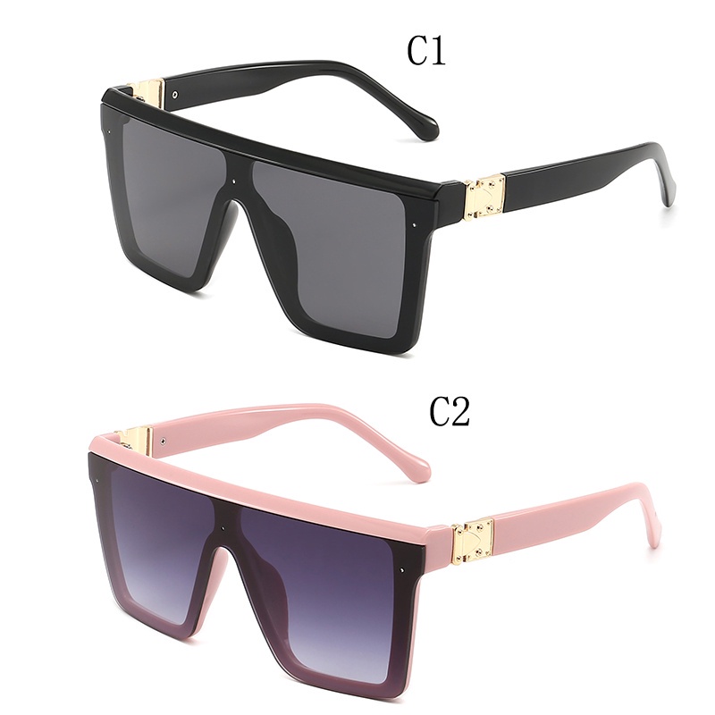 Kính Mát Gọng Vuông Lớn Chống Gió/Tia UV Thời Trang Retro Cho Nam Và Nữ