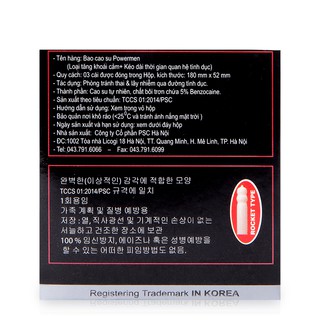 Bao cao su Powermen cá ngựa siêu mỏng & longshock (hộp 3 cái)