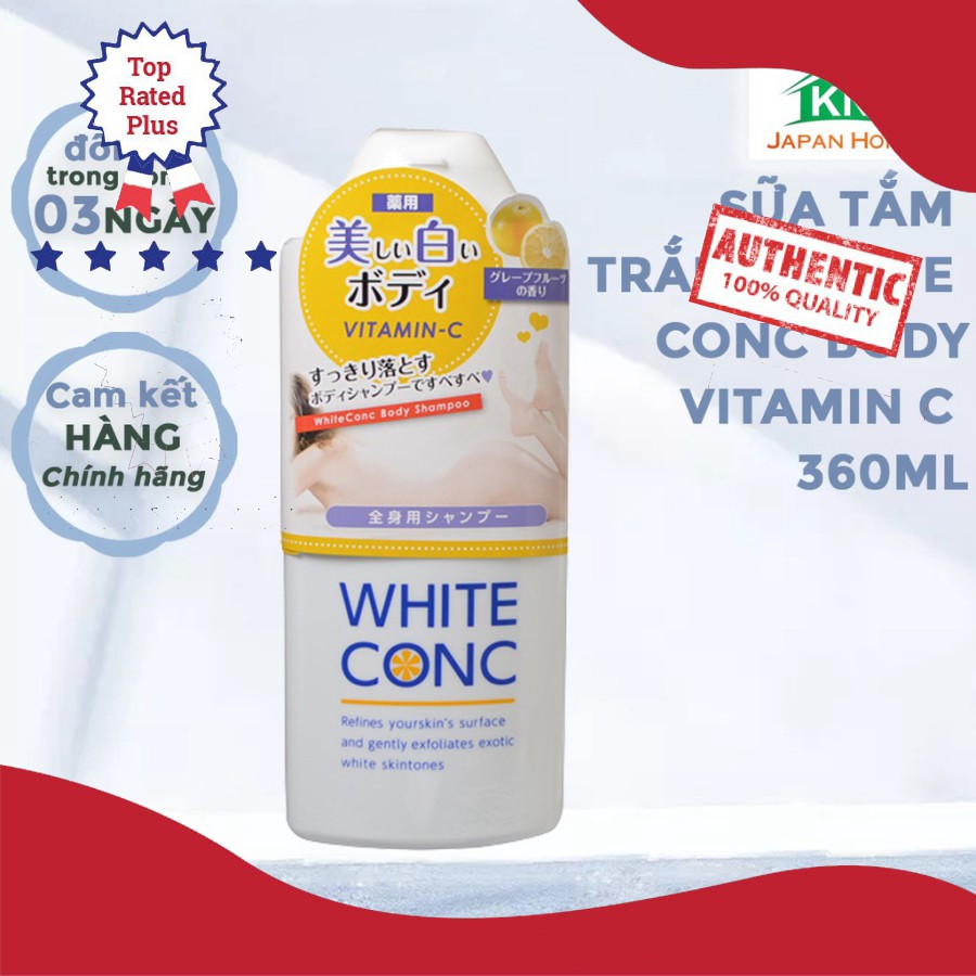 Sữa tắm trắng White Conc Body Vitamin C 360ml