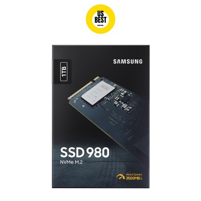 Ổ Cứng SSD Samsung 980 1TB (3500 MB/s, 3000 MB/s, M.2 PCIe, 2280, Gen 3x4, MLC)