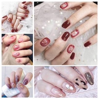 ✨✨Bộ 14 Miếng Dán Móng Tay Họa Tiết Đá Hoa Cương Thân Thiện Với Môi Trường Chống Nước Chống Nhòe DA161-200