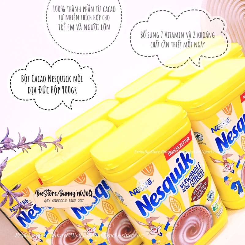 BỘT CACAO TƯƠI NESQUICK NỘI ĐỊA ĐỨC