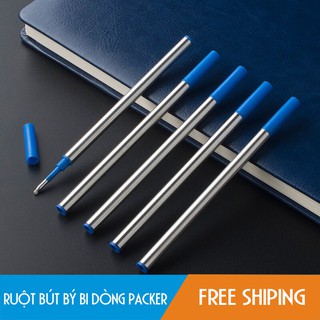 Combo 5 Ruột bút ký Bi 0.5 mm dòng parker, Lamy, Piccasio - Màu Xanh/ Đen Dan House