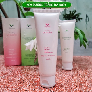 Kem body trắng da V9Queen, chống nắng dưỡng ẩm và dưỡng trắng toàn thân - V9 White 50g - 100g