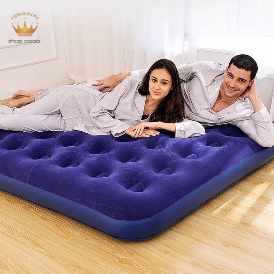 [BH 1 Đổi] Nệm Hơi Bestway Đệm Hơi Cao Cấp Kích Thước 203cm*152cm*22cm BH 12 Tháng