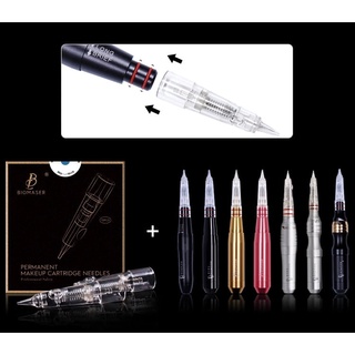 Hộp 10 Kim máy phun xăm Biomater Permanent Makeup Cartridge Needles - Kim lò xo cho máy xăm, máy kỹ thuật số Biomaser