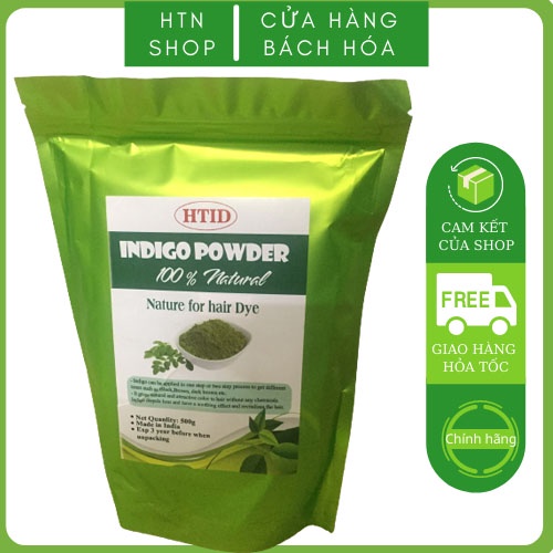 Bột lá chàm indigo Ấn Độ - Indigo powder 500g