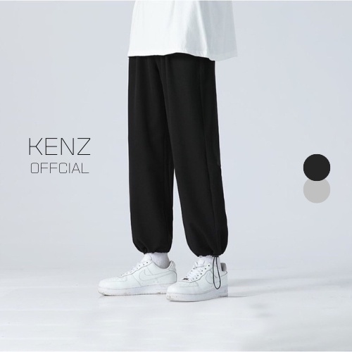 Quần jogger nam nữ ống rộng thể thao bó chun rút gấu Ulzzang Unisex